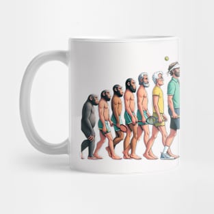 Pickleball Evolution of Man Design T-Shirt Mug